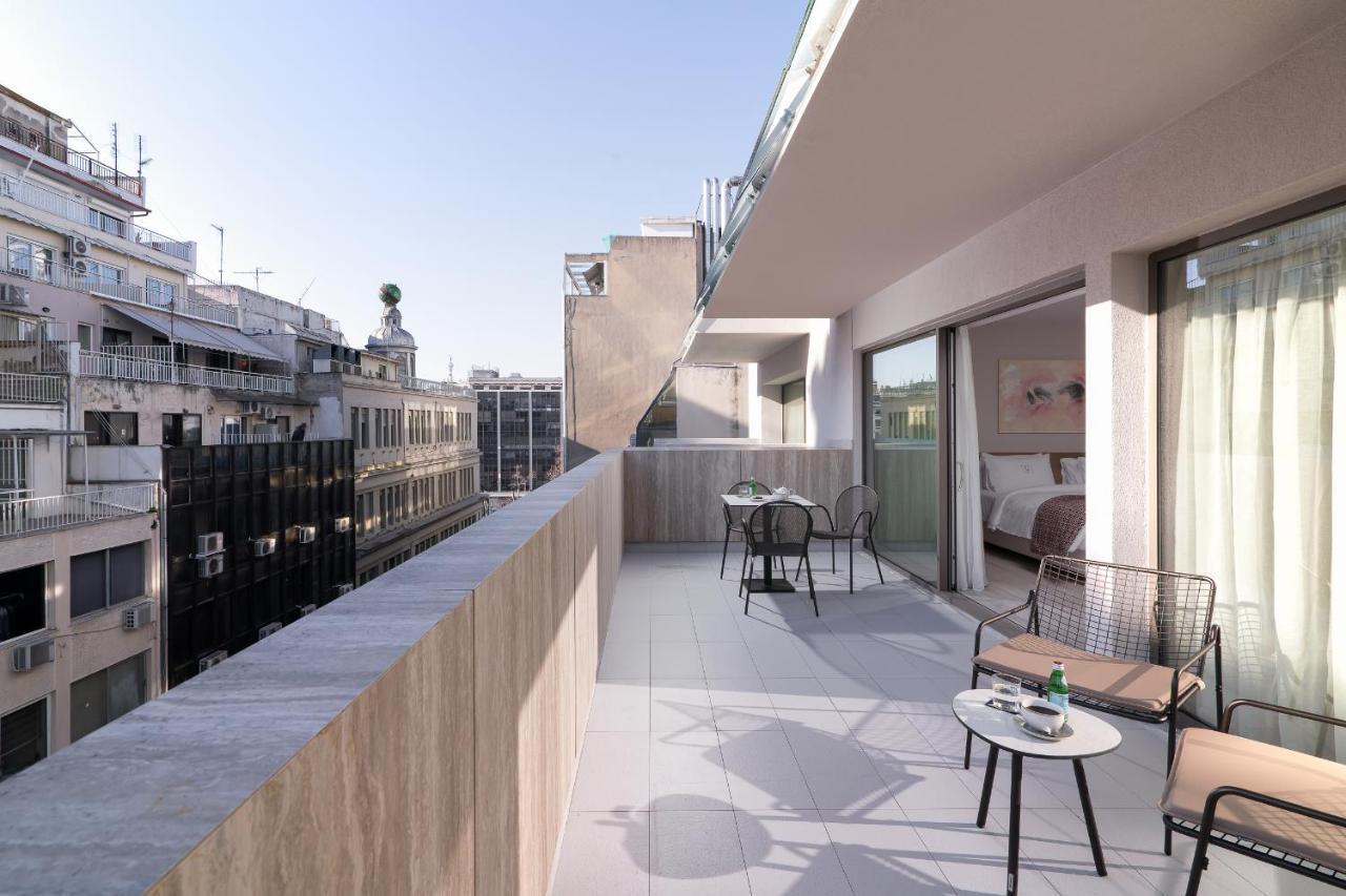 S Hotel Boutique Thessalonique Extérieur photo The hotel's balcony